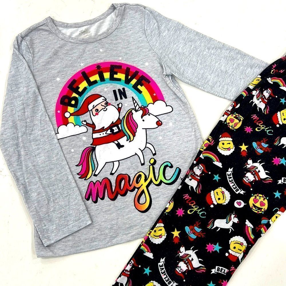 NWT Justice Size 12 Believe Long Sleeve/Long Pants PJ Set